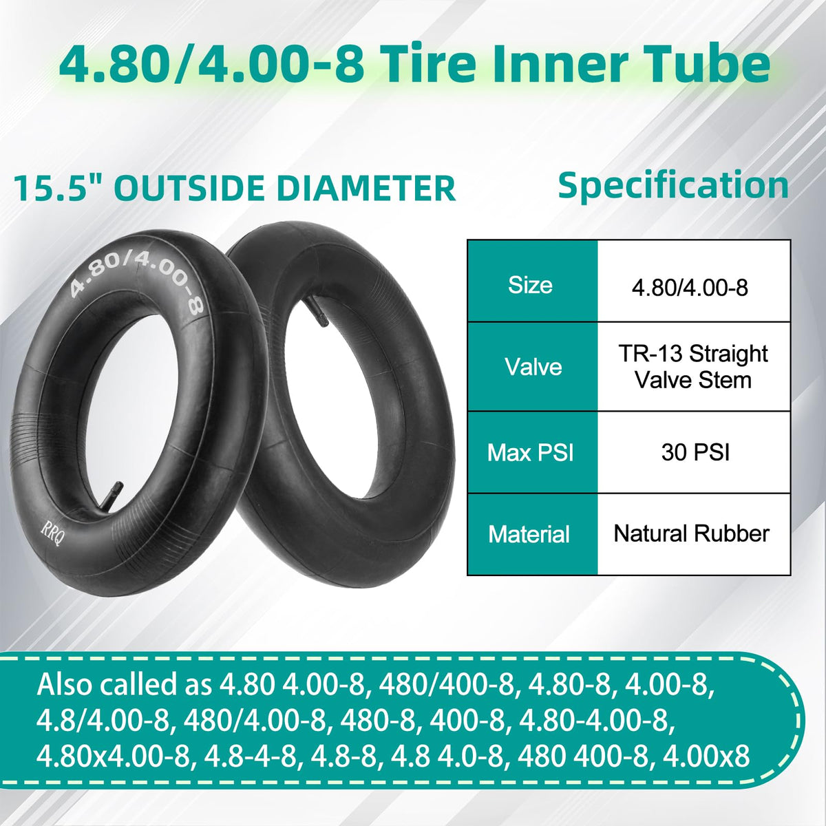 4.80/4.00-8 Tire Inner Tube 2 Pack A4818