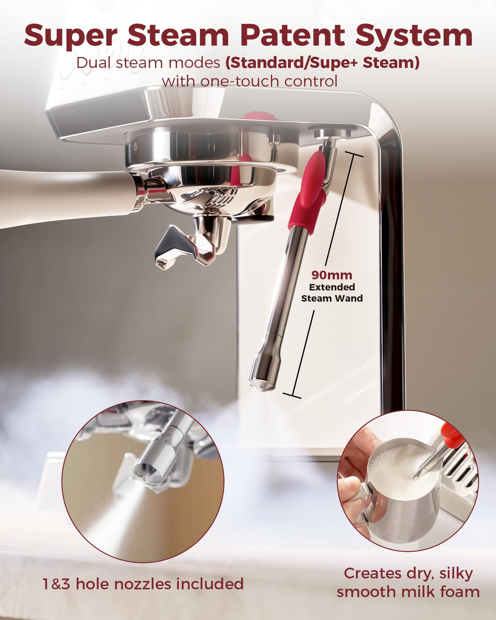 Espresso Machine with Conical Burr Coffee Grinder G2542