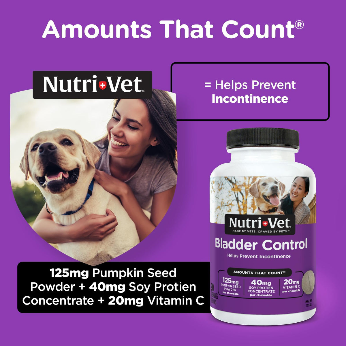 Dog Bladder Control 90 Tablets W86324