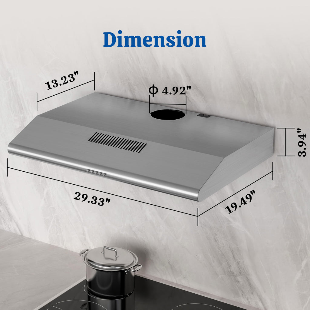 30 Inch Convertible Under Cabinet Range Hood K8824