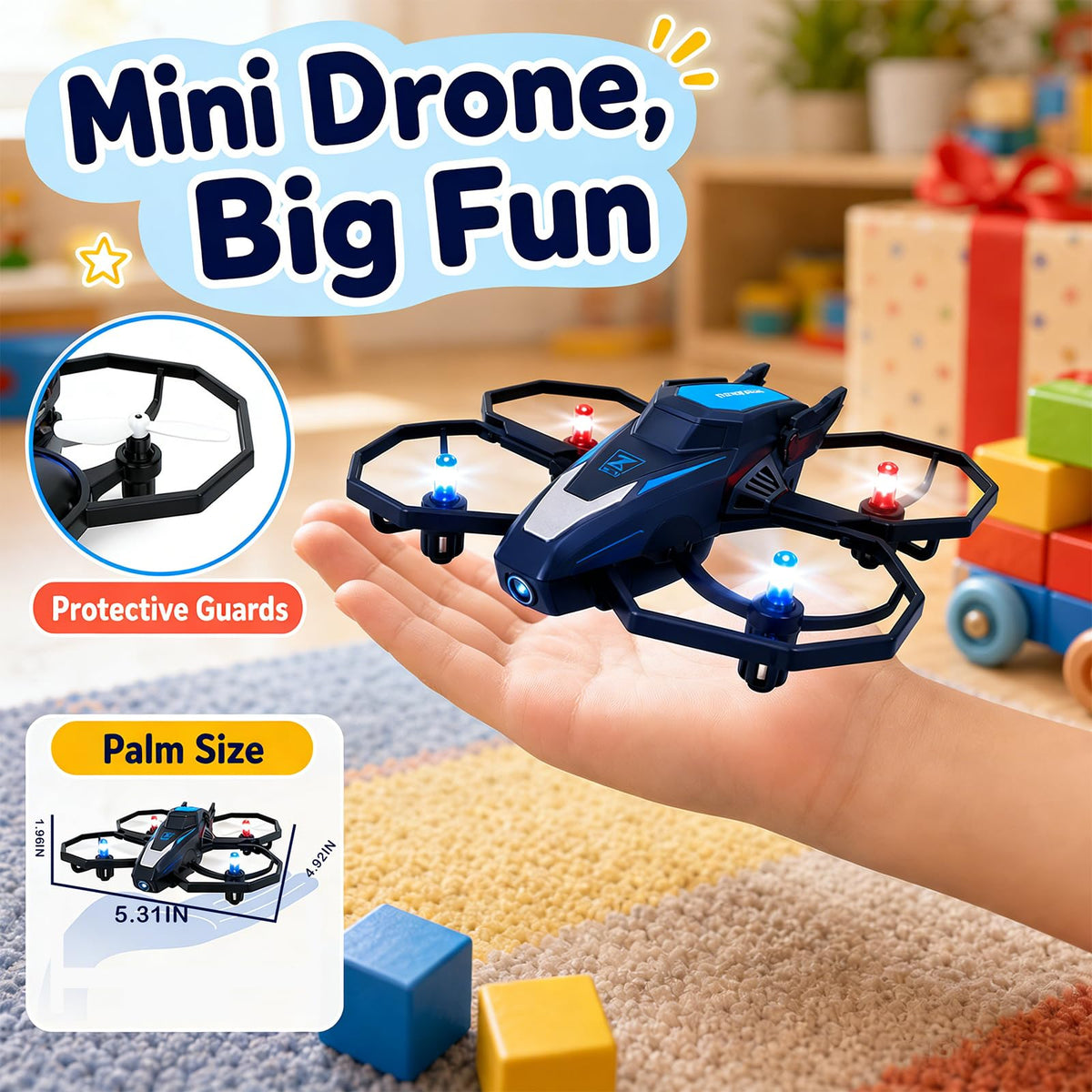 Mini Drones with Camera 1080P HD RC Quadcopter U586513
