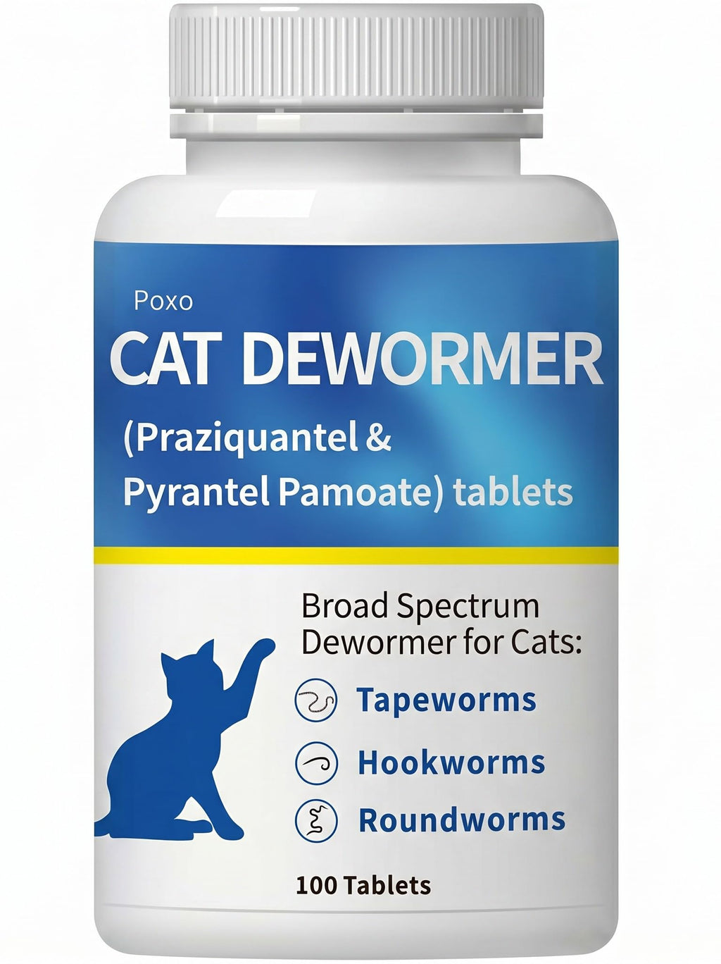 Broad Spectrum Dewormer Tablets for Cats and Kittens, 100 Tablets K981990
