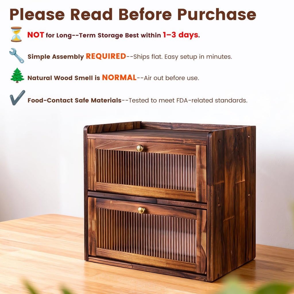 Wooden Bread Box H843430