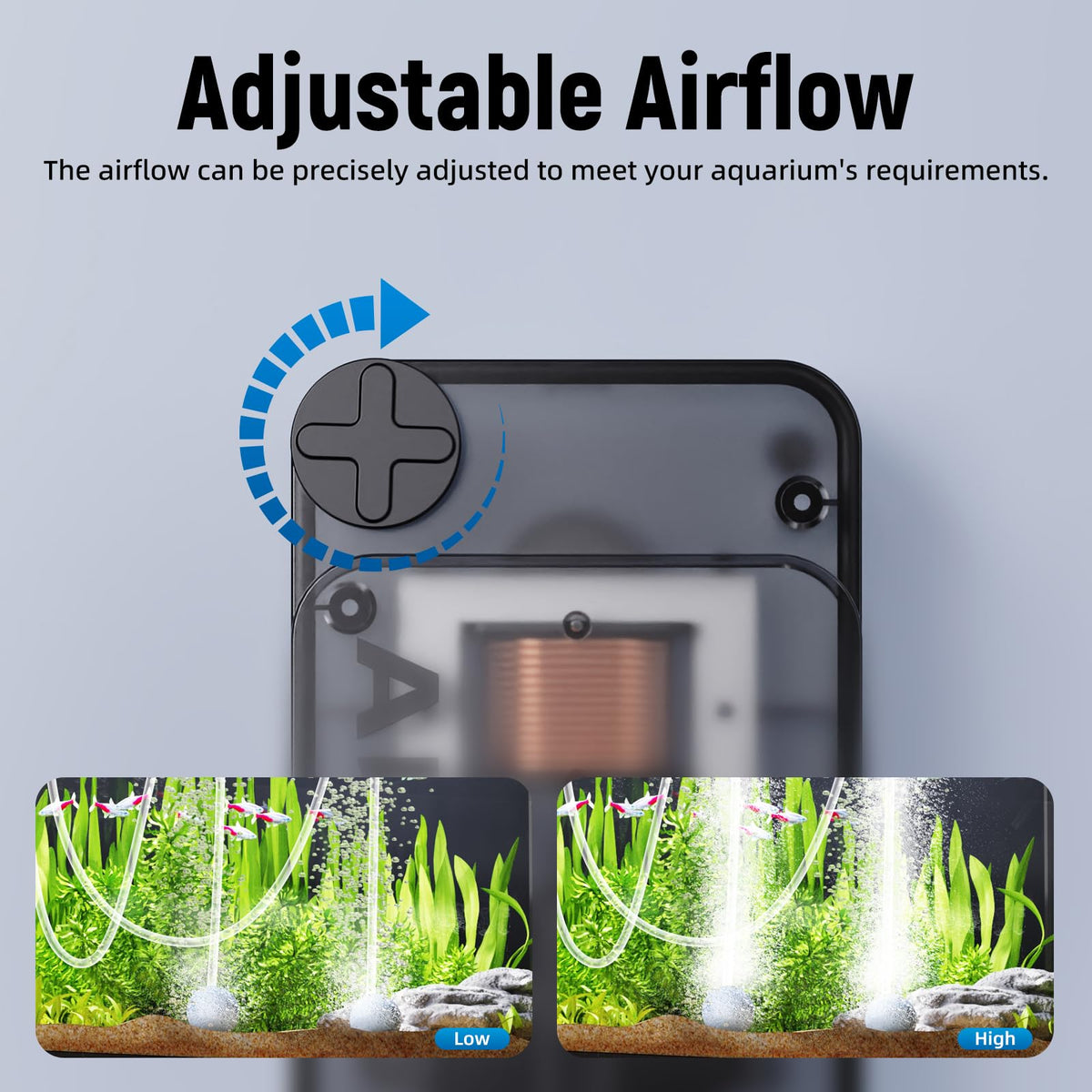 Aquarium Air Pump with Air Stone Bubbler I564417