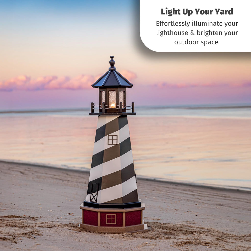Solar Powered Lighthouse Kit with LED Lights O439