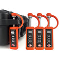 Orange 4-Pack 3-Dial Combo Lock B381513