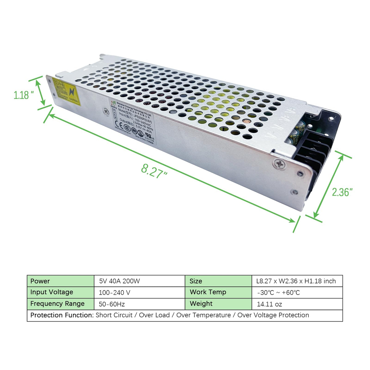Ultra Thin 200W AC to DC Power Supply I750