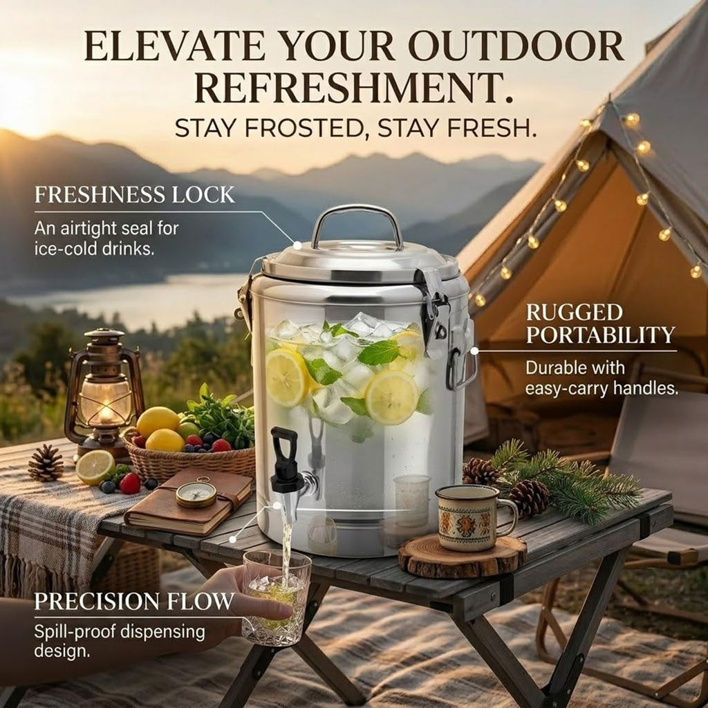 Stainless Steel Beverage Dispenser with Faucet U23265