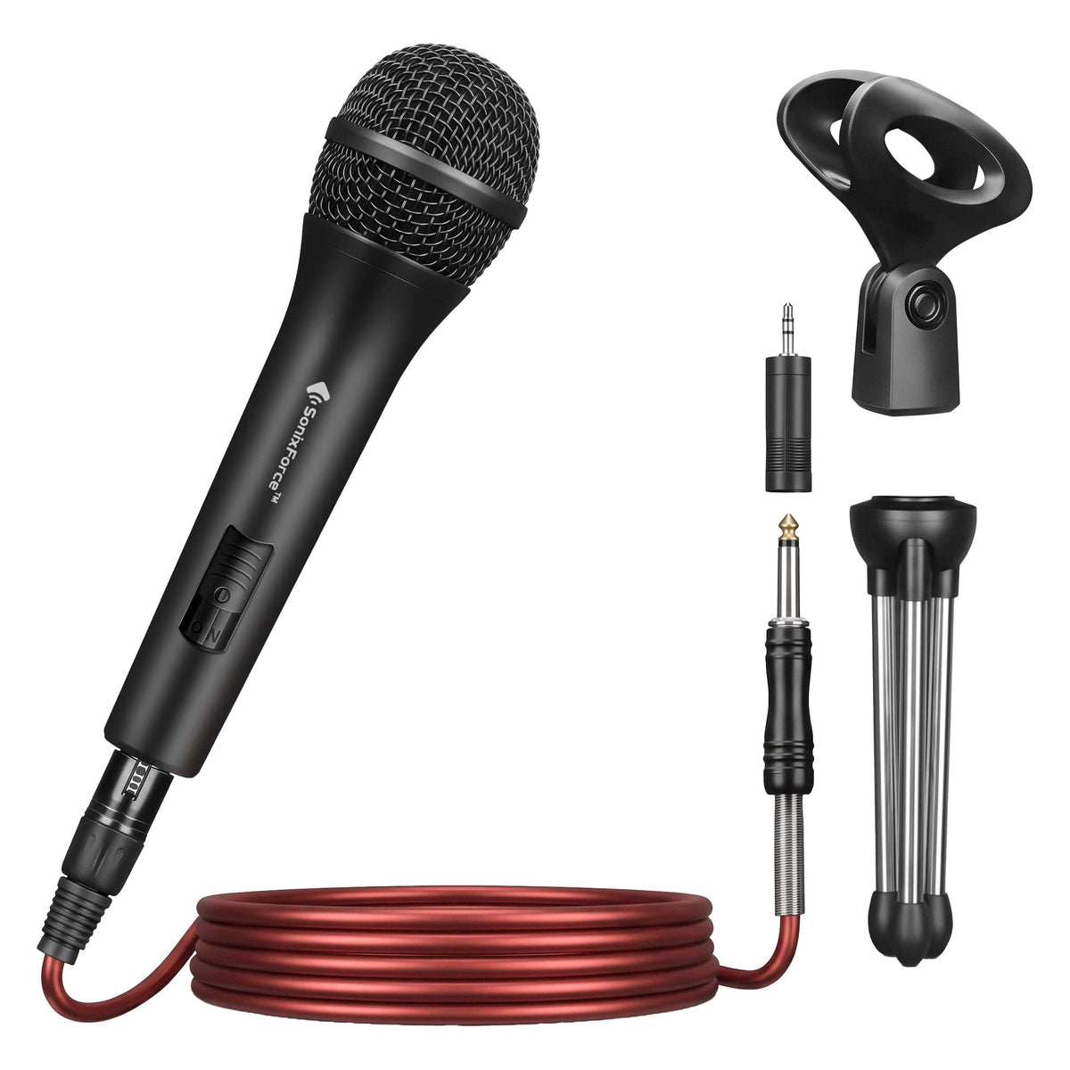 Dynamic Handheld Vocal Microphone with XLR to 1/4'' Audio Cable E250781