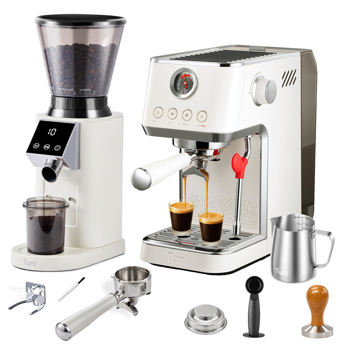 Espresso Machine with Conical Burr Coffee Grinder G2542