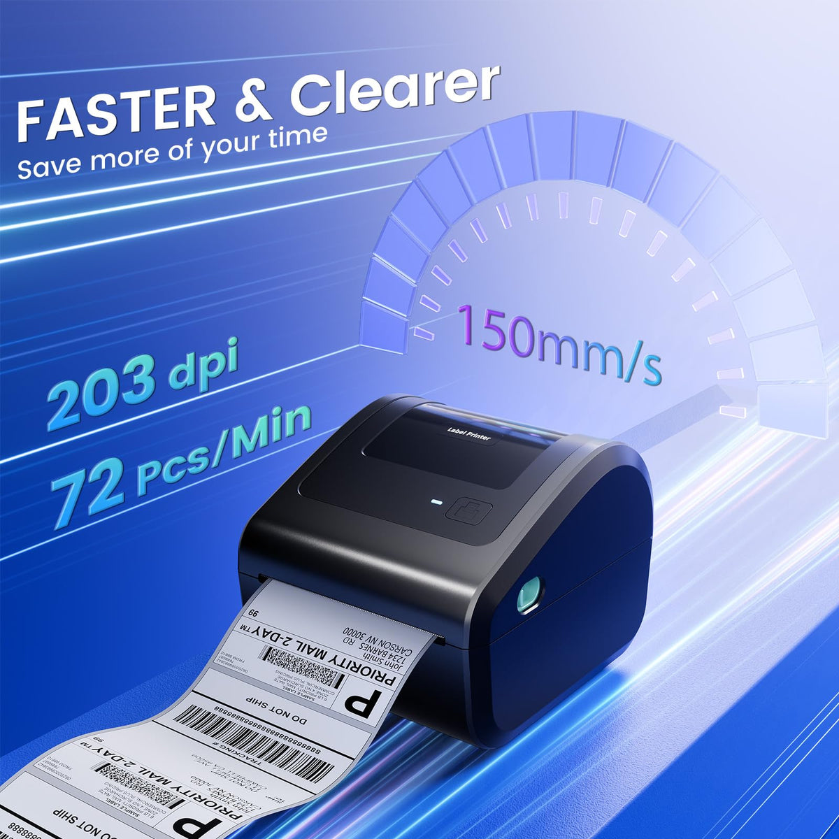 Bluetooth Shipping Label Printer B24820