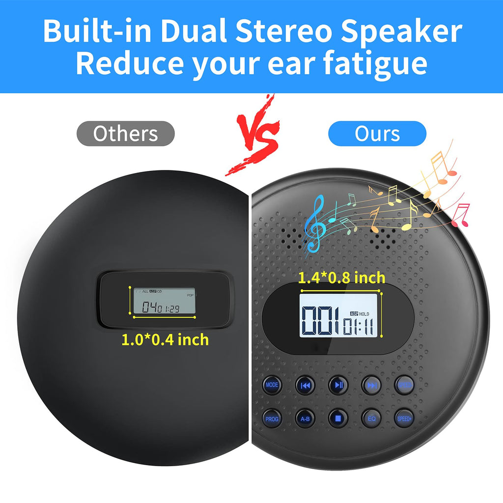 Portable CD Player with Dual Stereo Speakers C73974