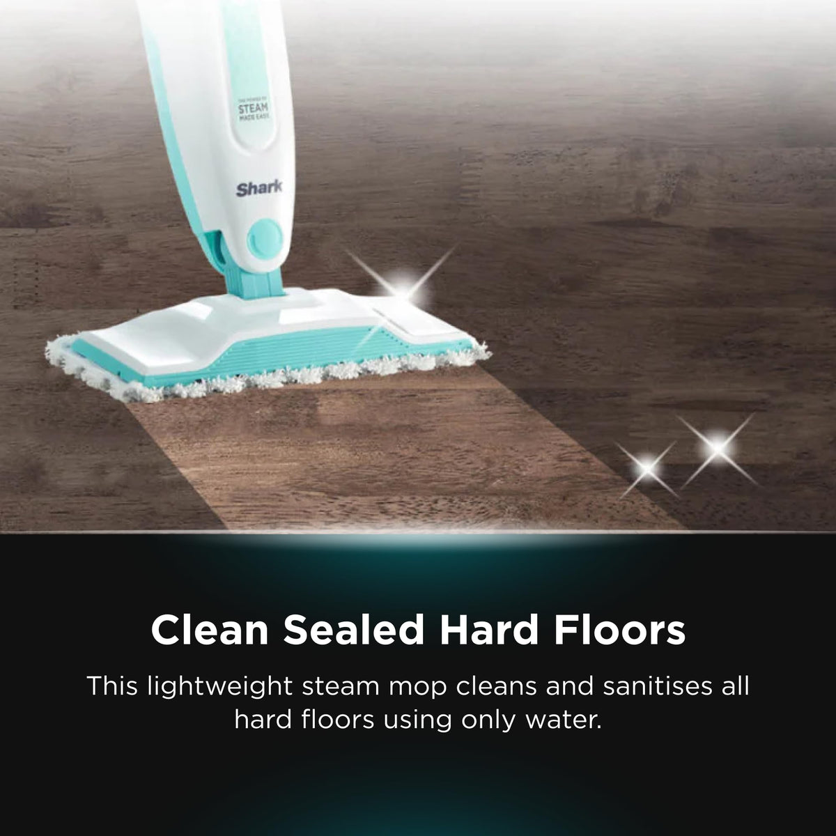 White Steam Mop Hard Floor Cleaner with XL Removable Water Tank H46088