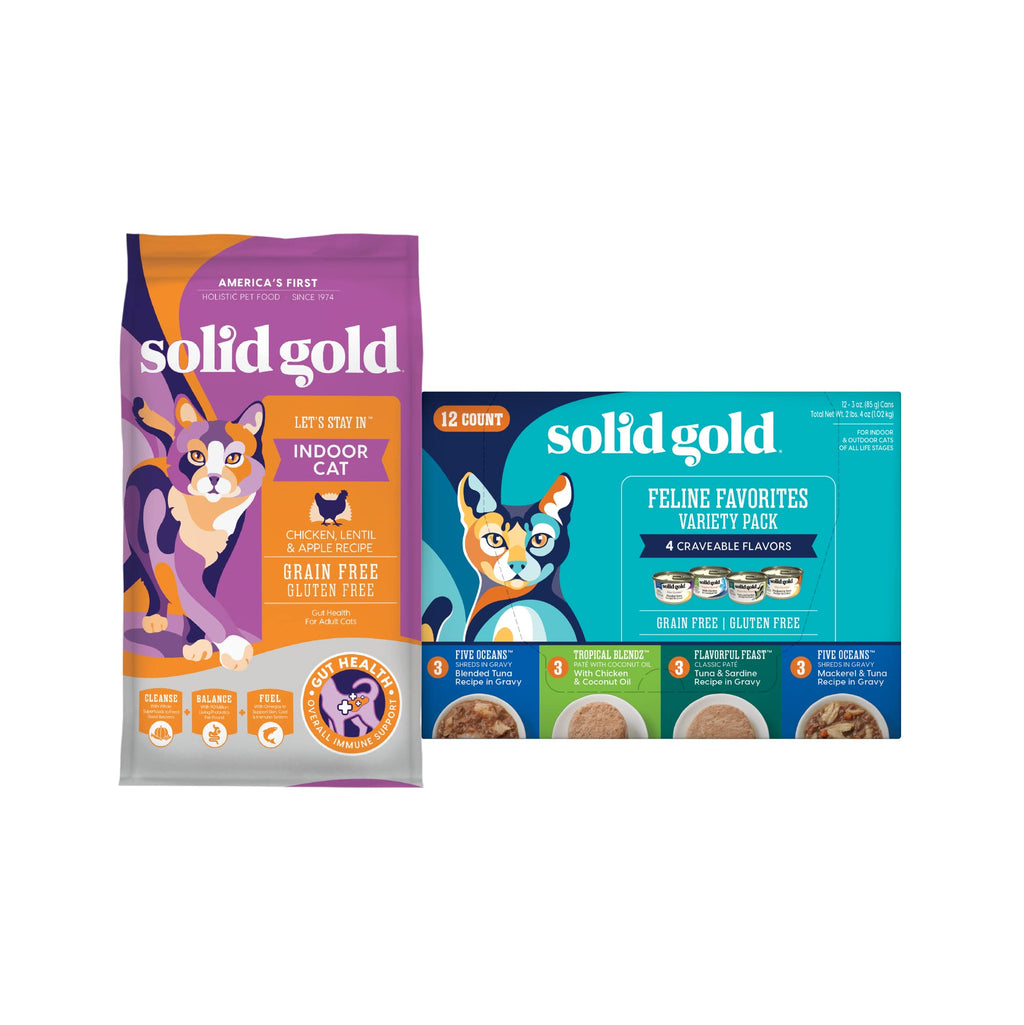 Solid Gold Dry Cat Food Chicken 6lb Wet Cat Food Variety Pack 12 Pack C800