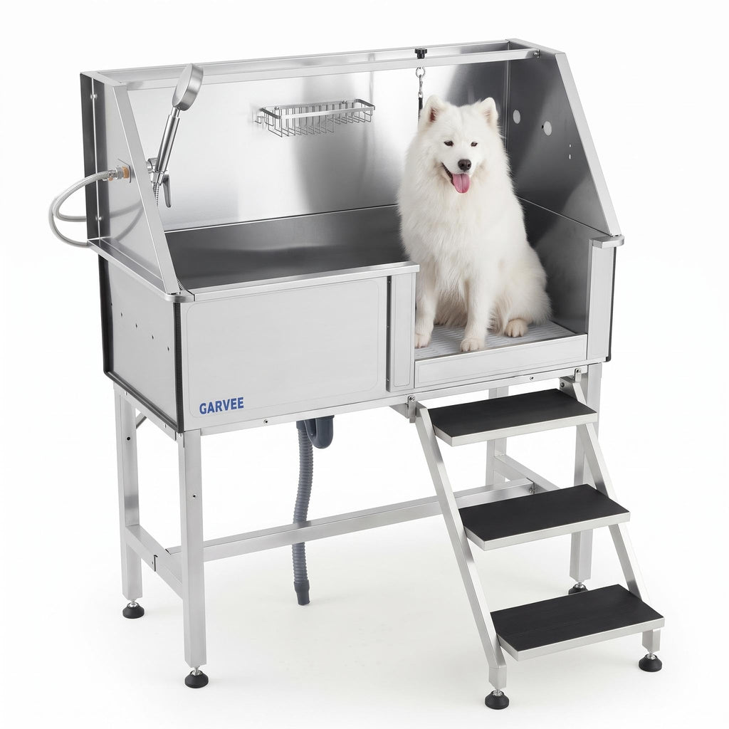 46 Inch Stainless Steel Dog Grooming Tub I77496