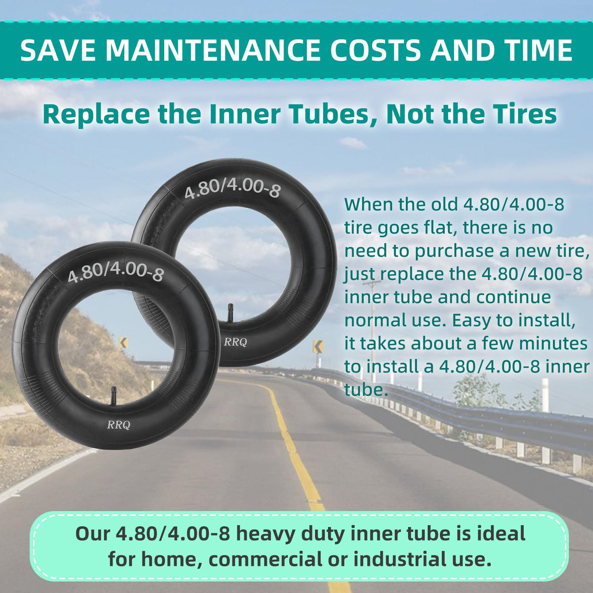 4.80/4.00-8 Tire Inner Tube 2 Pack A4818