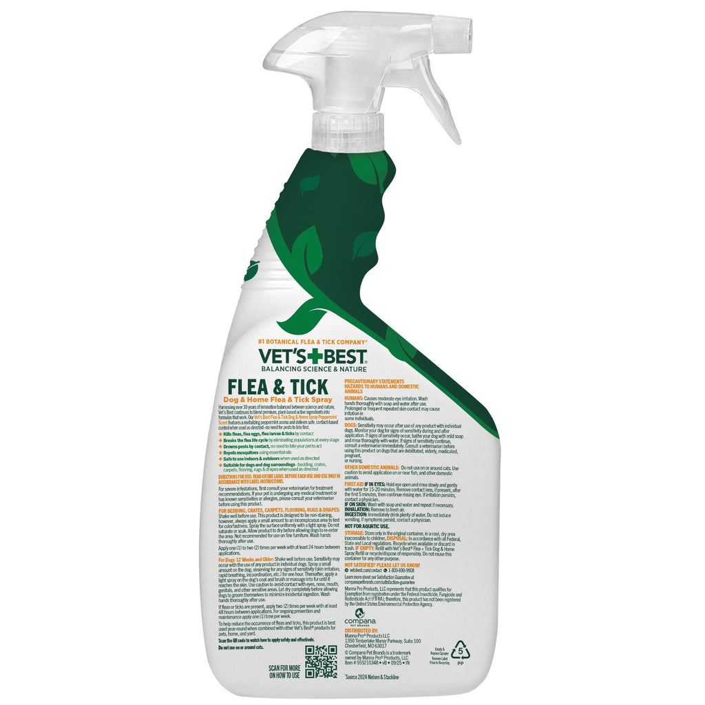 Indoor Flea & Tick Home Spray 32 oz D976