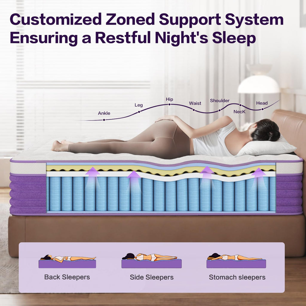 Queen 12 Inch Hybrid Mattress T71709