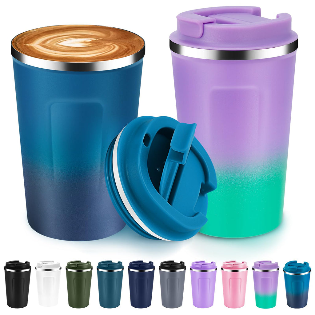 12 oz Insulated Stainless Steel Travel Coffee Mug 2 Pack G624137