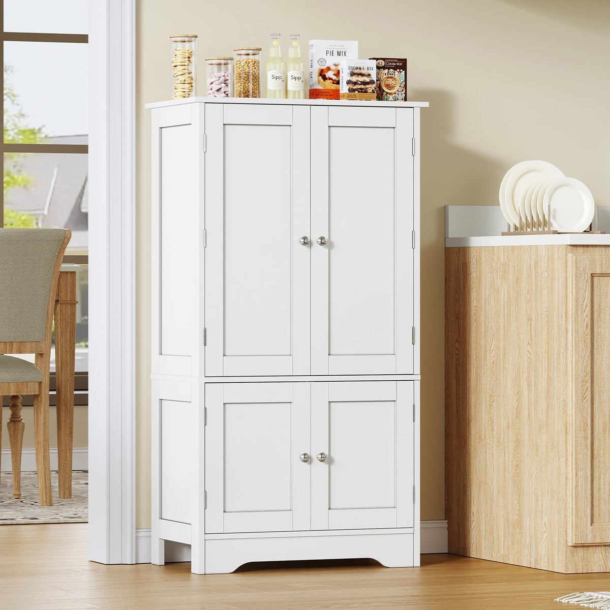 43”H Pantry Cabinet with 4 Doors D552402