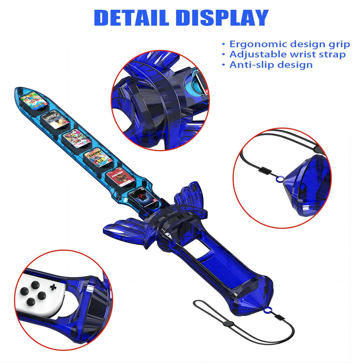 Sword Accessories for Nintendo Switch with 12 Game Card Slots V9814