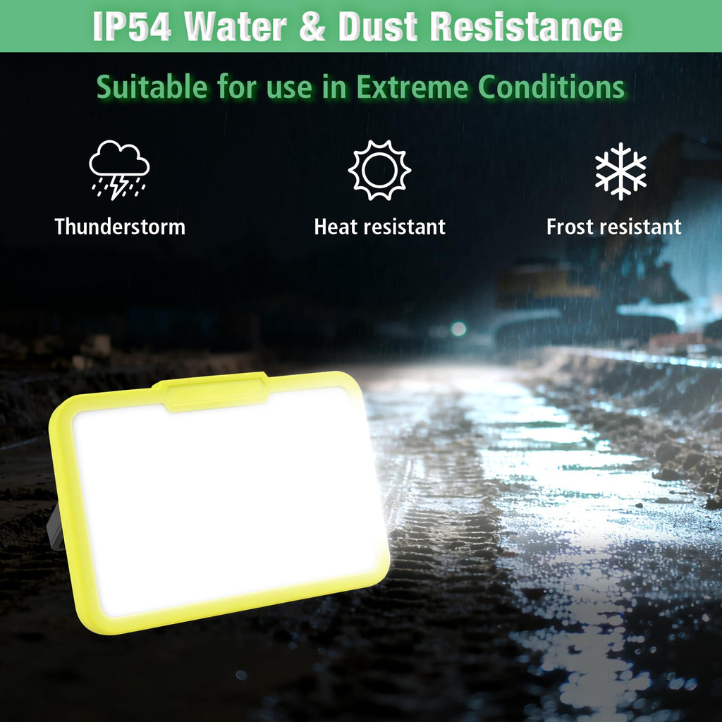 LED Work Light, Rechargeable, 700 LM Magnetic Portable Flood Light with Adjustable Stand, IP54 Waterproof, 3 Lighting Modes with Emergency SOS, 1Pack V62470