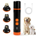 Dog Nail Grinder, Quiet 3-Speed with LED & Safety Guard X163