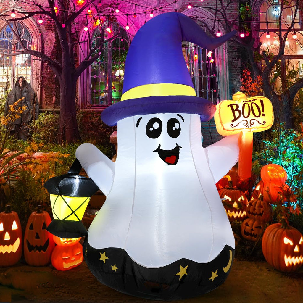 5 FT Halloween Inflatables Ghost with Built-in LEDs P2096