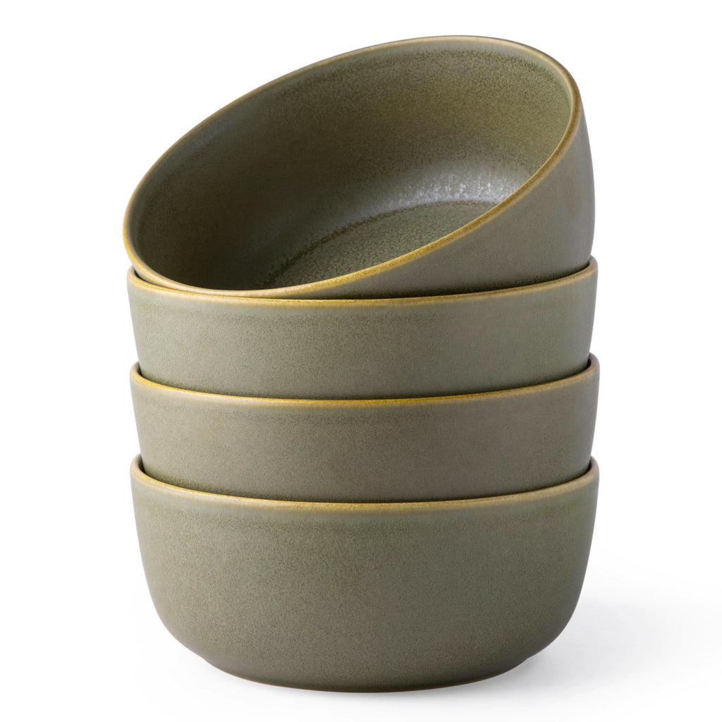 Stoneware Cereal Bowls Set of 4, 26oz Ceramic Bowls X210210