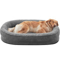 XL Grey Memory Foam Orthopedic Dog Bed with Washable Cover V7867