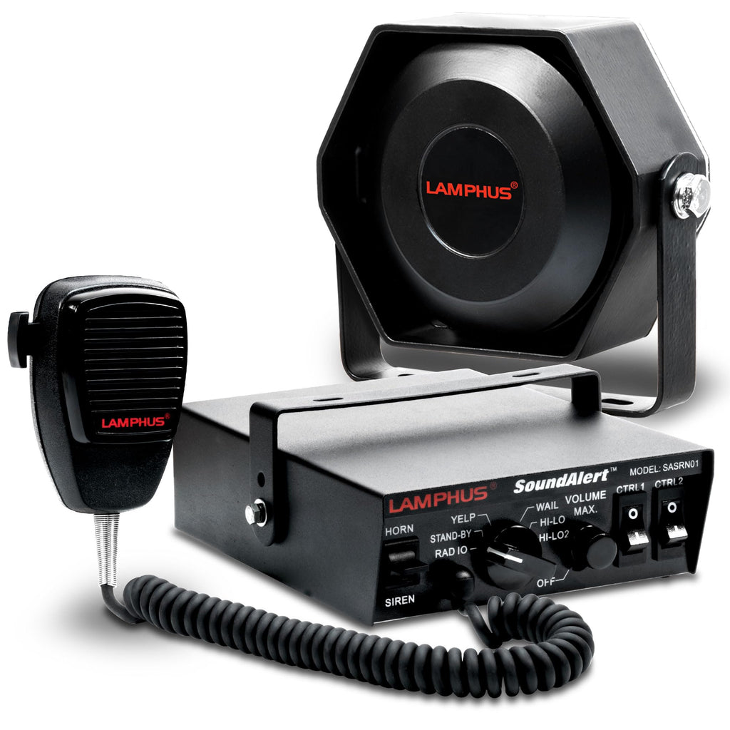 100W Police Siren Emergency PA System Kit O2425