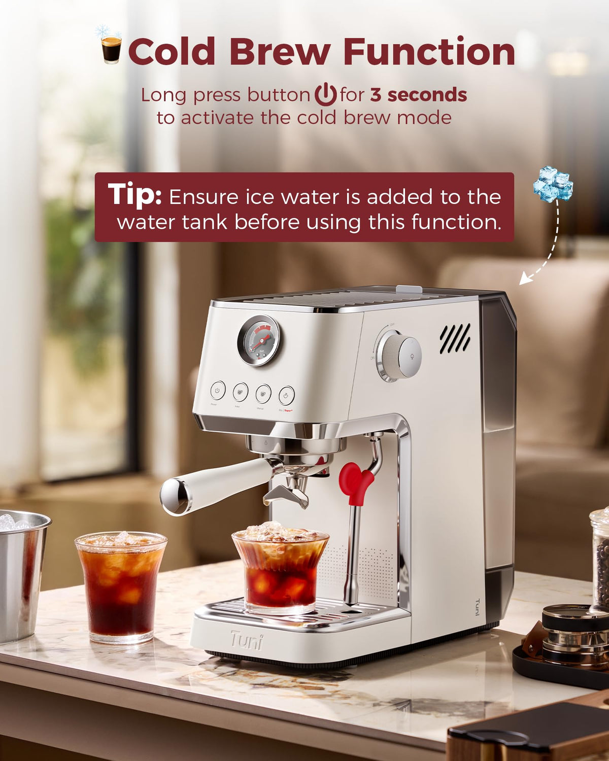 Espresso Machine with Conical Burr Coffee Grinder G2542