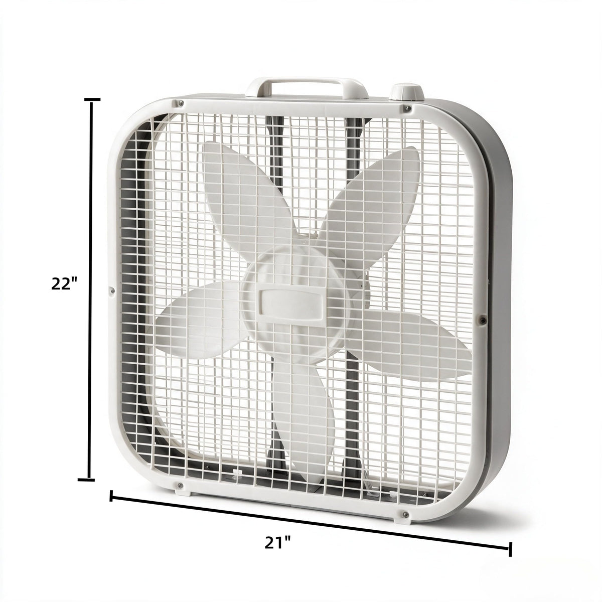 White 3-Speed Box Fan I45154
