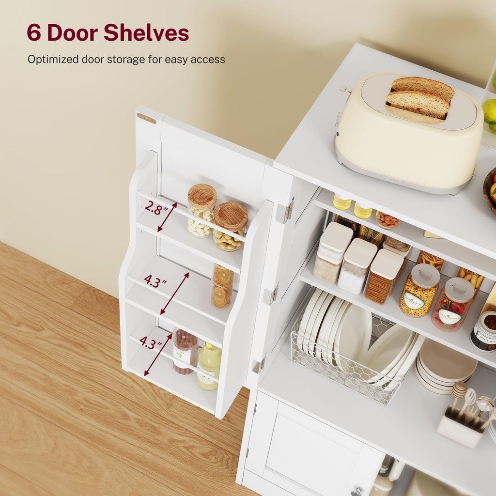 43”H Pantry Cabinet with 4 Doors D552402