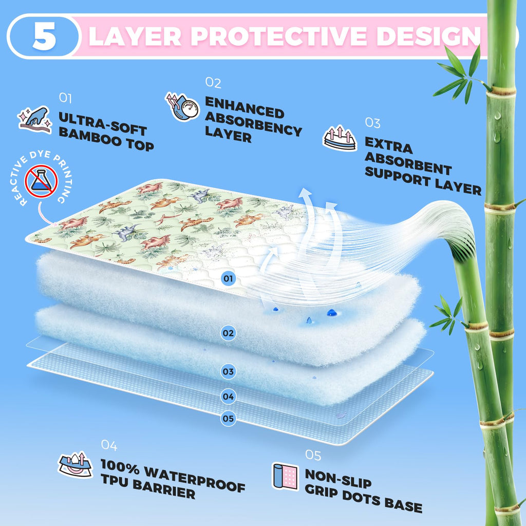 Baby & Kids Pee Pads Viscose from Bamboo 3 Pack L265