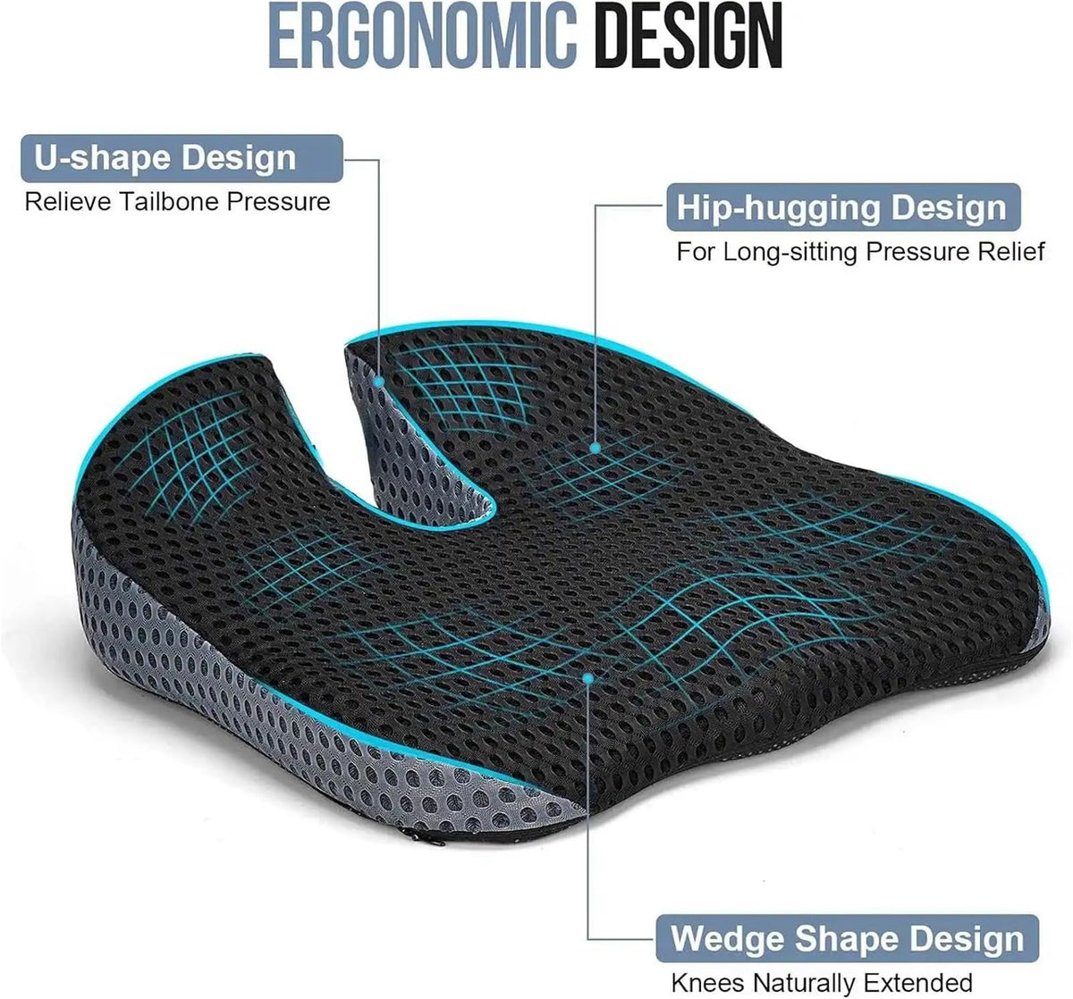 Memory Foam Car Booster Seat Cushion V82443