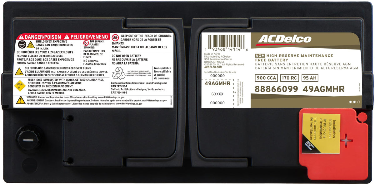 AGM BCI Group 49 Battery Q152