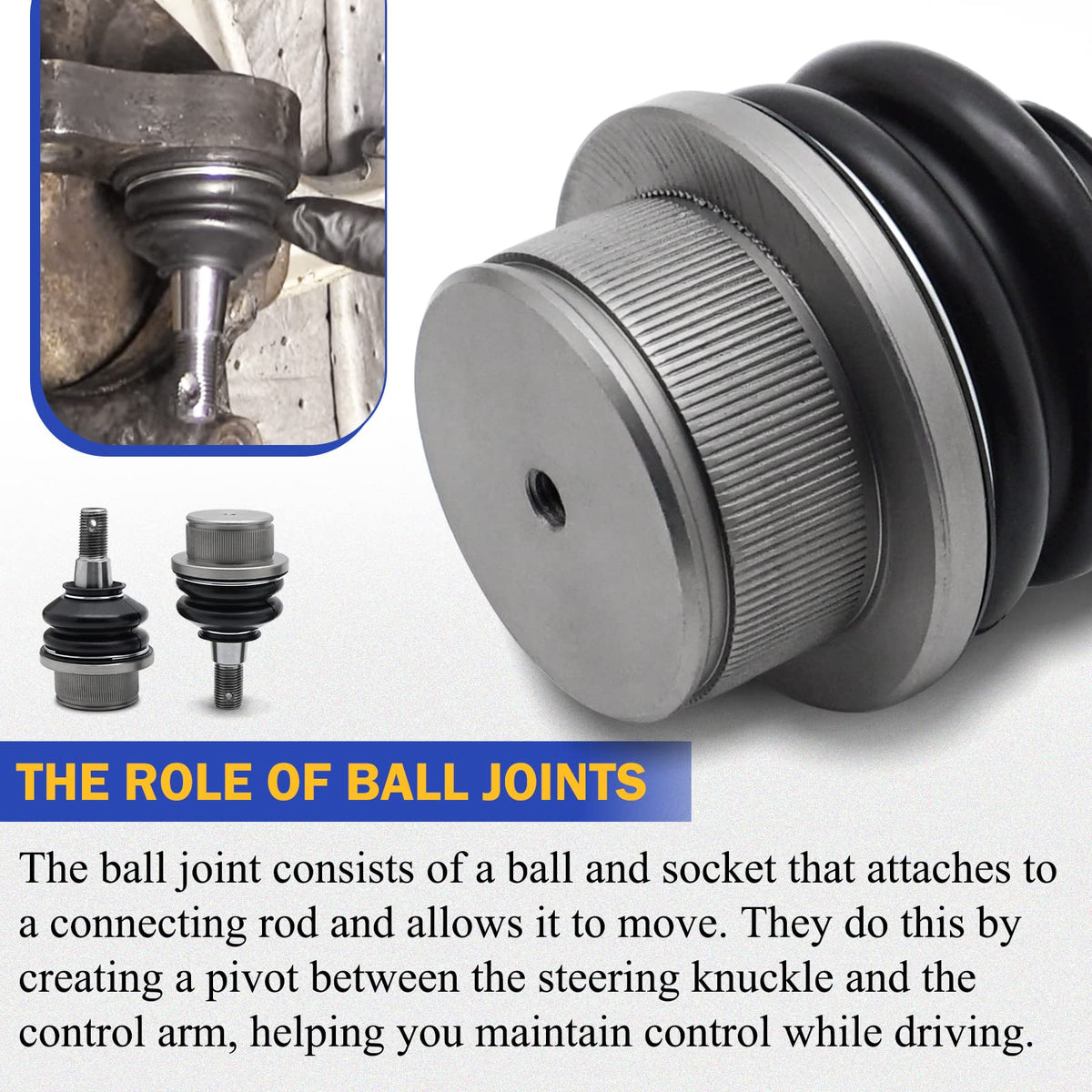 Zinc-Nickel Alloy Front Upper & Lower Ball Joints K406