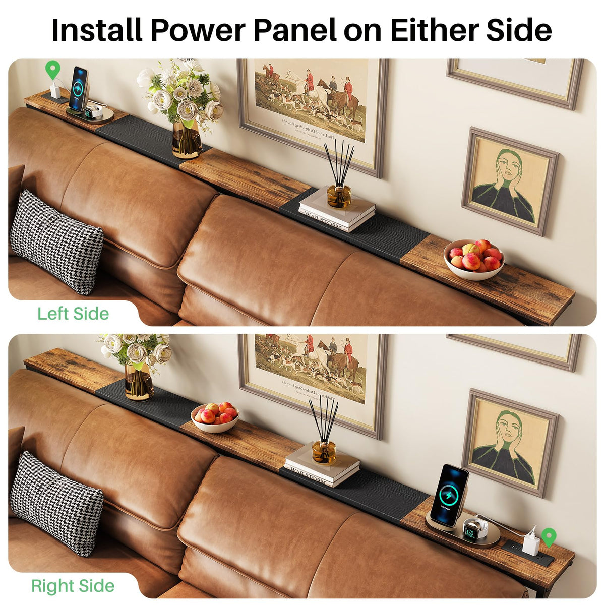 Narrow Console Table with Power Outlet X582404