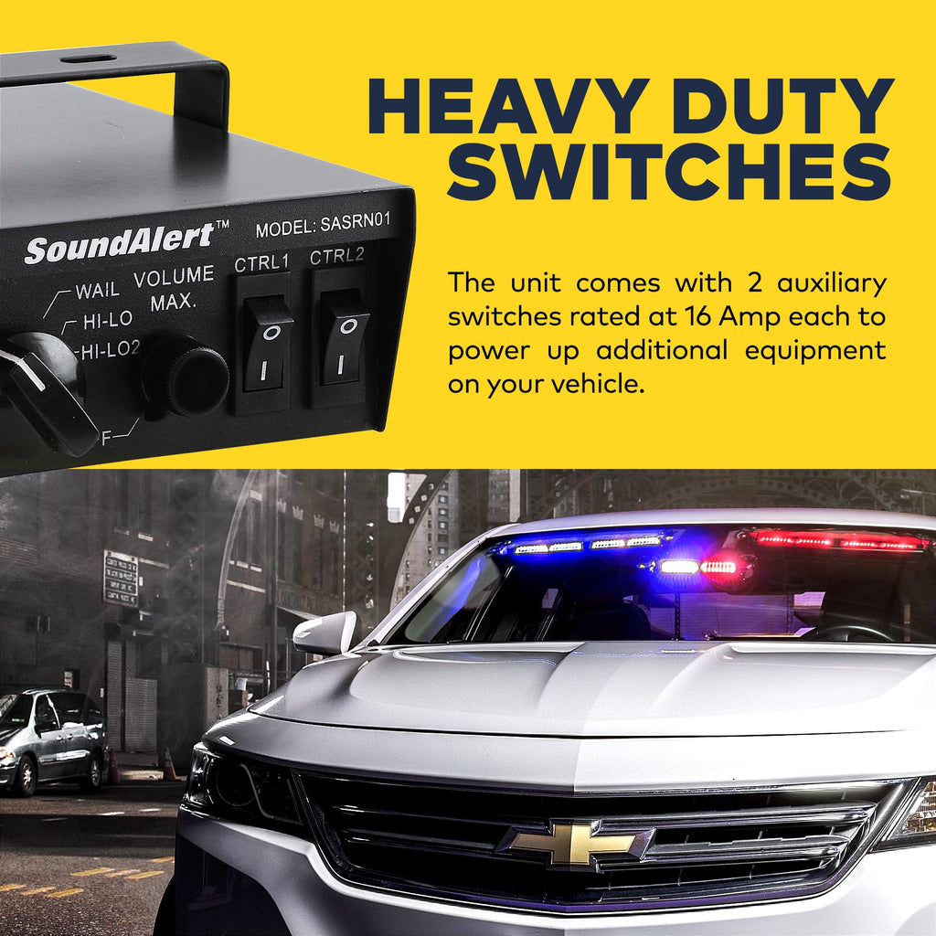 100W Police Siren Emergency PA System Kit O2425
