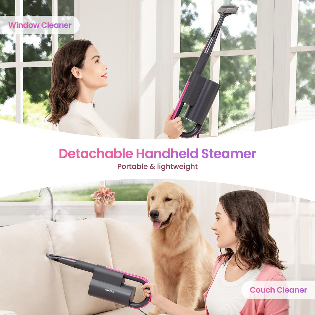 Steam Mop Cleaner, Detachable Handheld Steamer T9527
