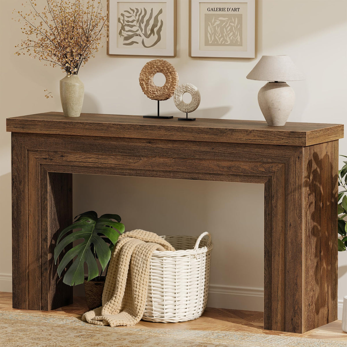 54 Inch Rectangular Console Table Y7742
