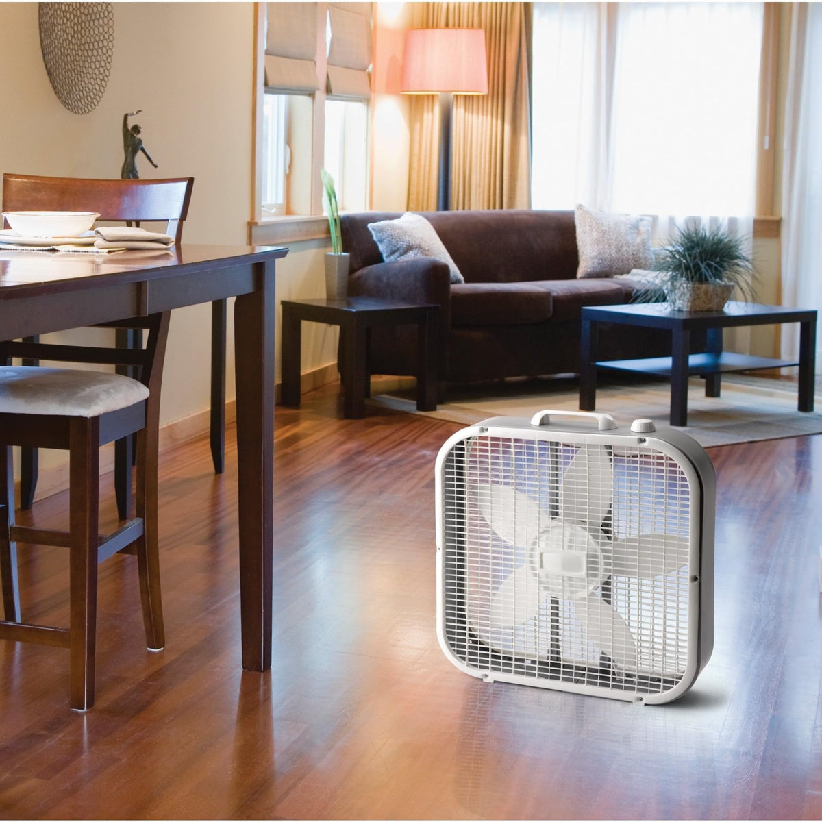 White 3-Speed Box Fan I45154