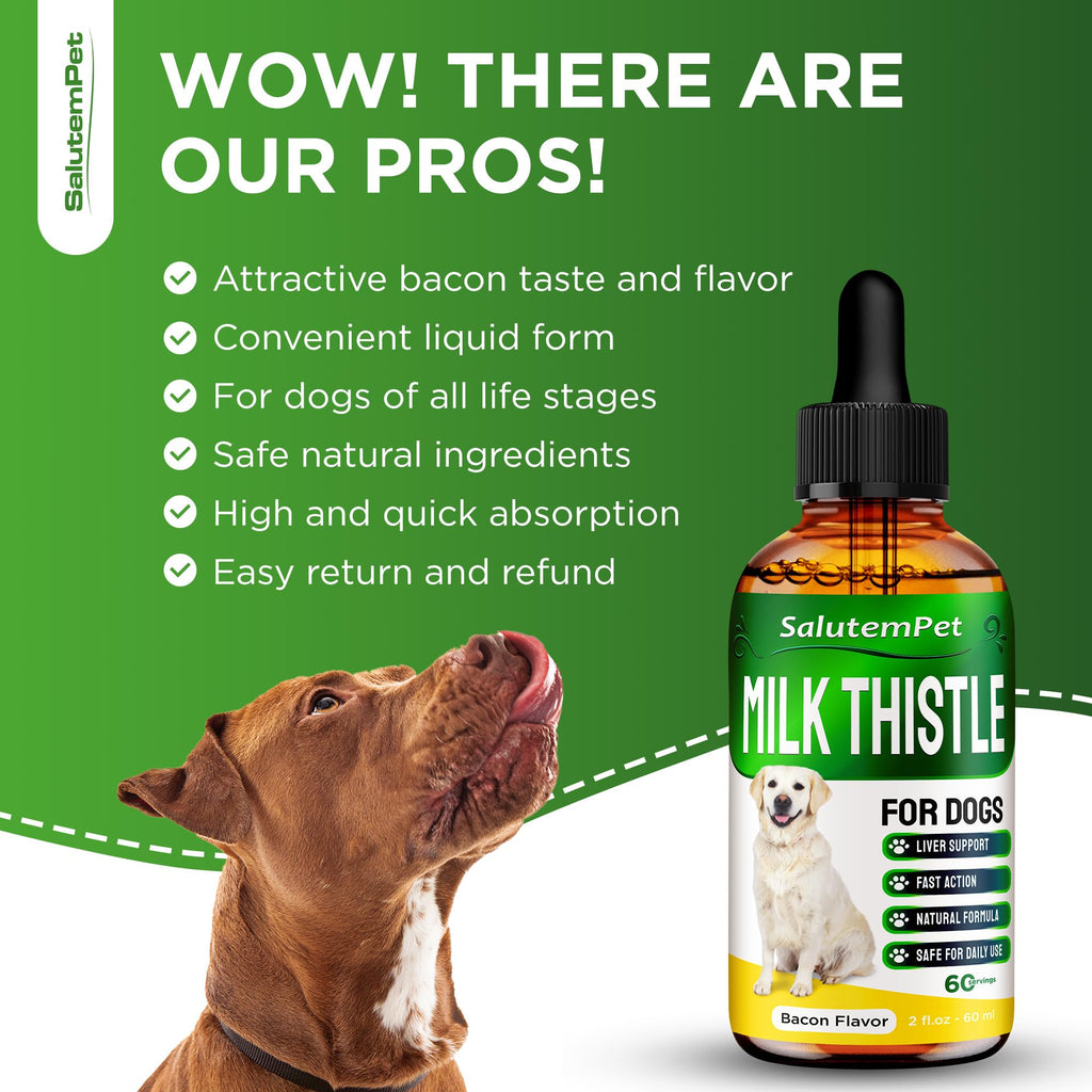 Milk Thistle Dog Liver Supplement 2 Oz F696714