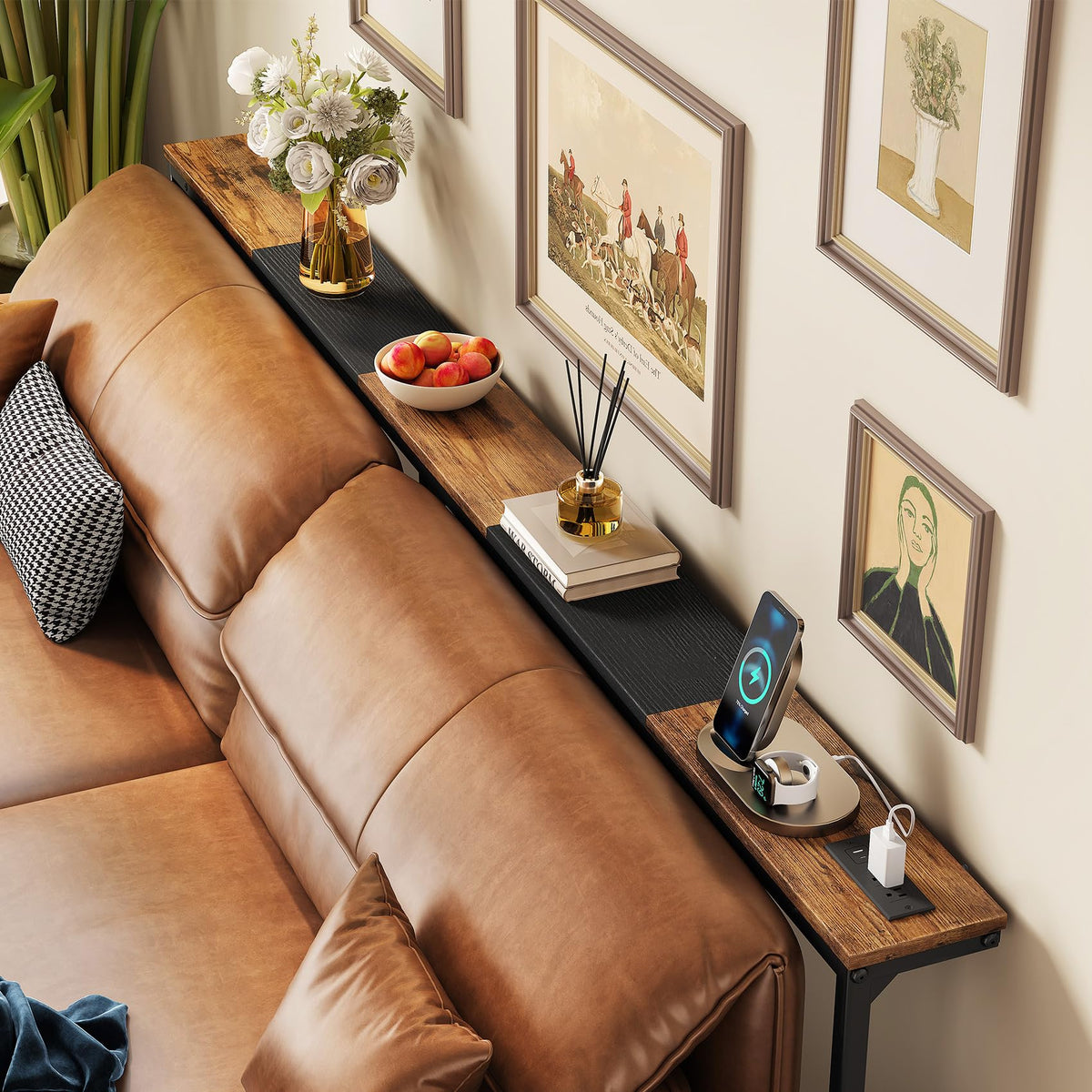 Narrow Console Table with Power Outlet X582404