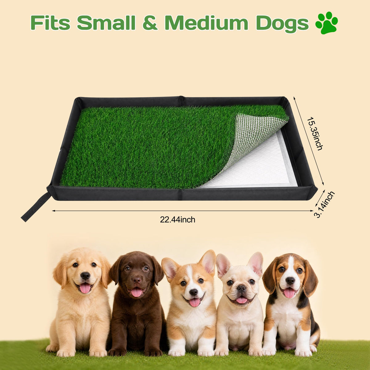 Dog Grass Pad with Tray X555711