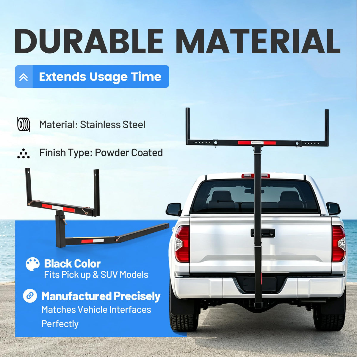 Truck Bed Extender Hitch Mount Extension Rack O475966