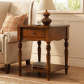 Solid Wood End Table with Drawer O926