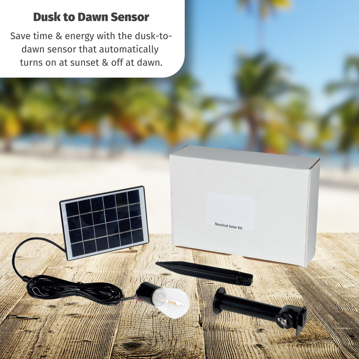 Solar Powered Lighthouse Kit with LED Lights O439