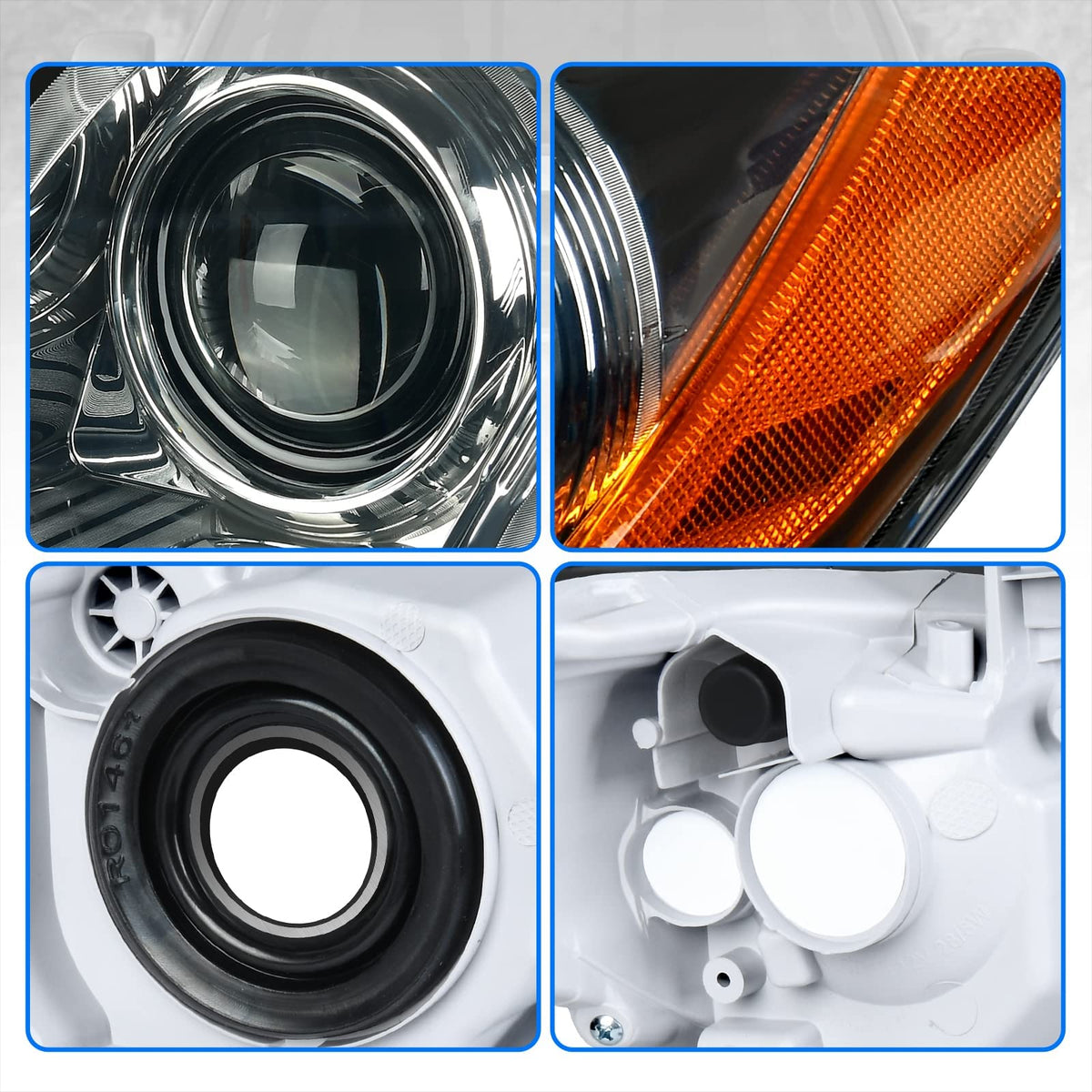 Chrome Housing Headlights X4225